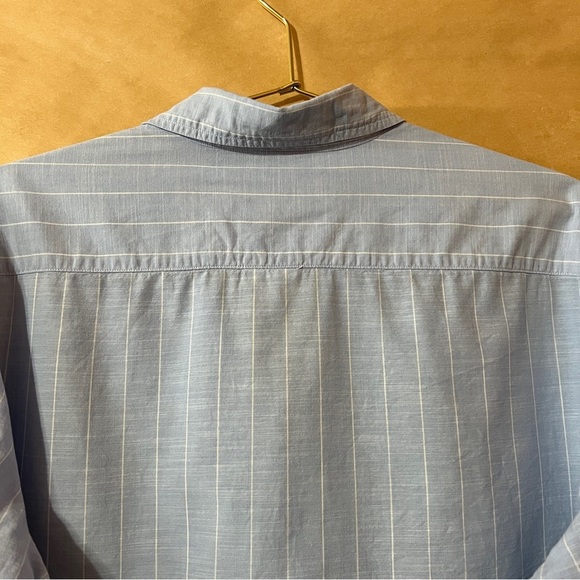 Frank & Eileen | Eileen Relaxed Button Up Shirt Striped Italian Cotton Size M - Picture 10 of 12